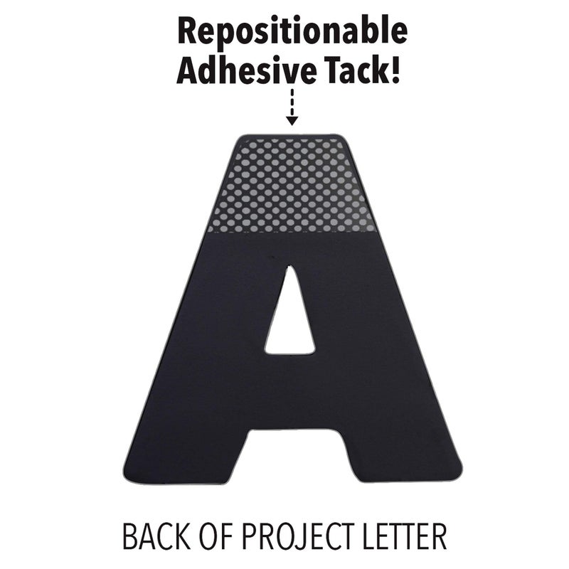 ArtSkills Poster Letters 4â€ Paper Letters for Poster Board Projects, Classroom Bulletin Boards, Sign Making Supplies, Black/White, 190 Pieces - Image 3